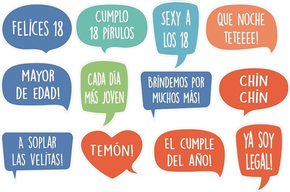 Kit Imprimible Photo Props Cumple De 18 Cartelitos 20 Frases 1 Kit Imprimible Photo Props Cumple De 18 Cartelitos 20 Frases 1