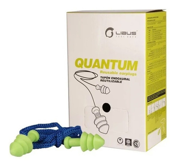 Protector Auditivo Endoaural Quantum Con Cordel Libus 0