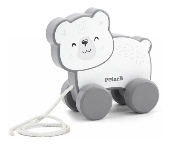 Juguete De Arrastre Oso De Madera Viga Polar B 0 Juguete De Arrastre Oso De Madera Viga Polar B 0