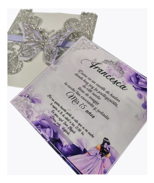 Tarjetas De Invitacion Caladas Grandes 15 Años, Bodas X30 0 Tarjetas De Invitacion Caladas Grandes 15 Años, Bodas X30 0