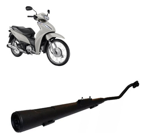 Escapamento Para Moto Honda Biz 110 Preto 2021 2022 2023 0