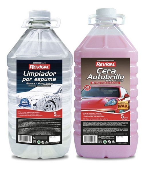 Espuma Activa Y Cera Autobrillo X 5 L Revigal 0