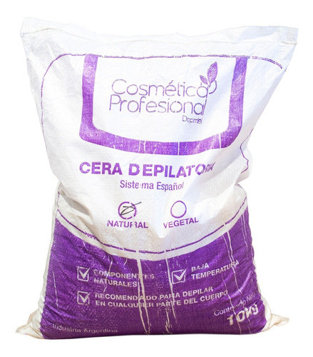 Cosmética Profesional Depimiel Cera Perlas Natural 10kg 6c 0