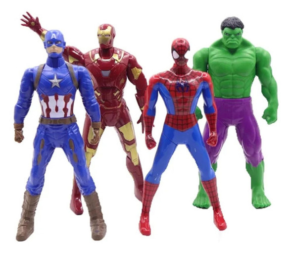 Super Héroe Marvel Spiderman Hullk Ironman Capitán América 0