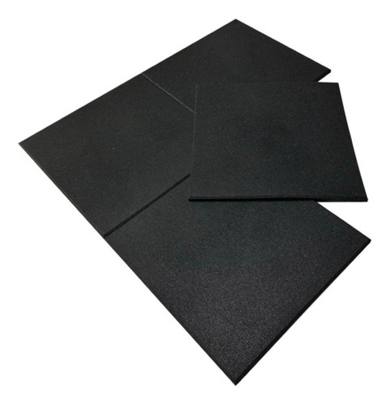 10 Pçs Pisos Borracha Crossfit Playground 50x50x1,5cm 0