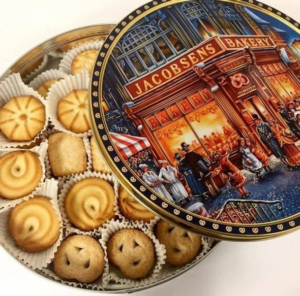 Lata De Galletitas Jacobsens. Sabor Butter 340 Grs Importada 1