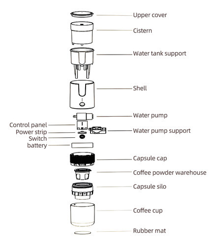 Máquina De Café Brew Mini Camping Maker Single Serve Powder 1
