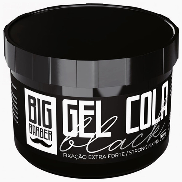 Gel Cola Black Big Barber 300g Finalizador Pigmento Preto 1