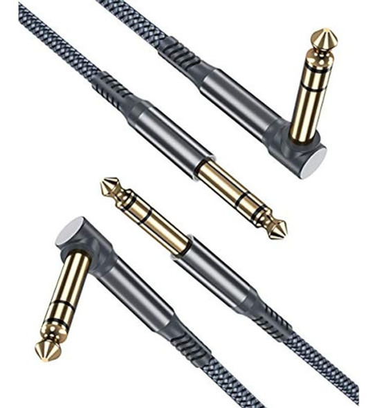 Cable De Instrumento Trs De 1/4 Pulgada, Paquete De 2 De 20 0