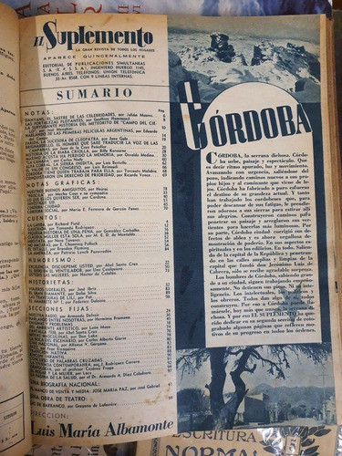 Revista El Suplemento Tomo Con 8 Revistas De 1938 0