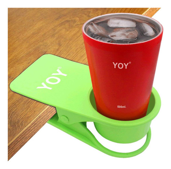 Mesa De Escritorio Clip Drink De Agua Bebida Soda Taza 0