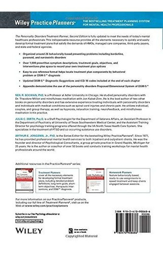 Book : The Personality Disorders Treatment Planner Includes 1