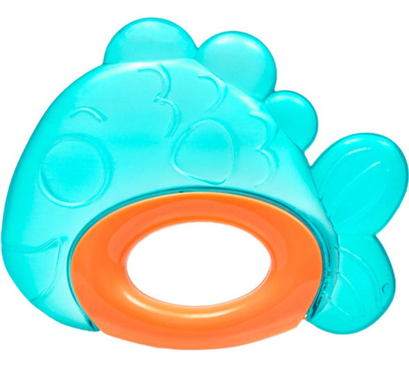 Mordedor Para Bebê Buba Com Água E Textura Peixe Azul 0