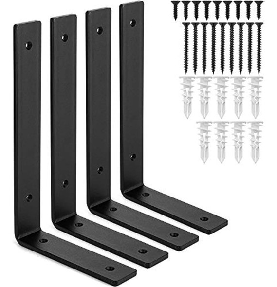 Soportes Para Estante  Soporte De Pared De Hierro Rústico Pa 0