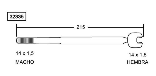 Rack End Ayd Fiat Uno 91-95 0