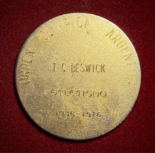 Medalla Asociación Olimpicos Argentinos 1976 1