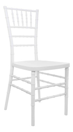 Flash Furniture Advantage Silla Chiavari De Resina Blanca 0