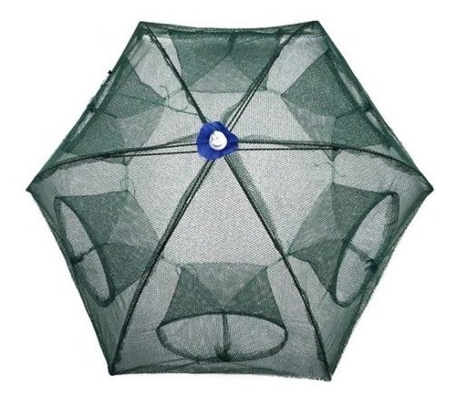 2pcs Fundido Dip Jaula Plegable Cangrejo Neta De Peces Nos L 0