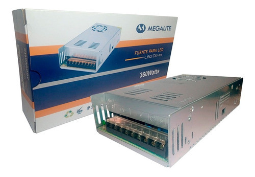 Fuente Switching 360w 12v 30a Megalite 0