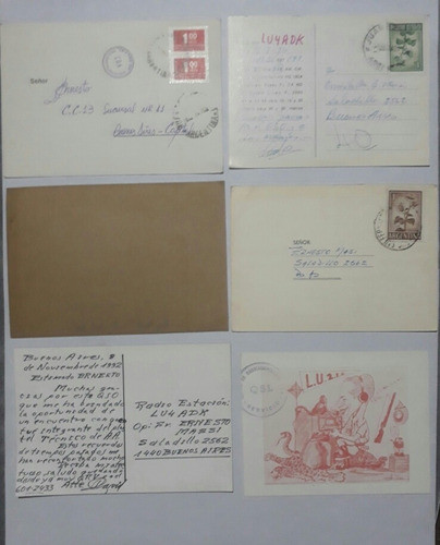 Tarjetas Qsl Radioaficionados (lote De 6) 1