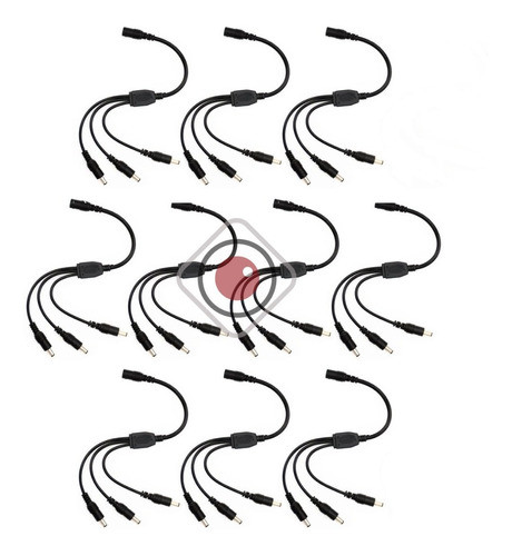 Splitter Derivador Alimentacion Pulpo 1 A 3 Camaras Cctv X10 0