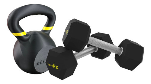 Equi Crossfit P/ Crianças Minirx Kit D2k Dumbbell+kettlebell 0
