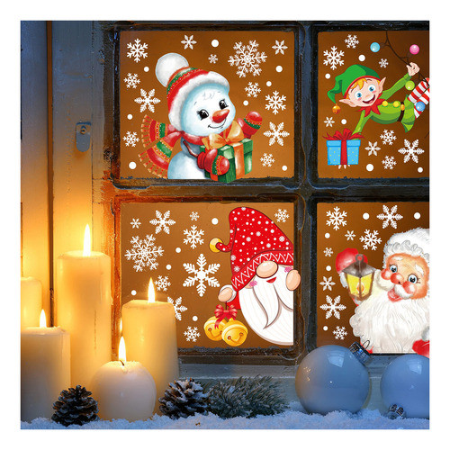 350 Calcomanas De Decoracin De Navidad Con Copos De Nieve Pa 1