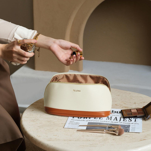 Telena Bolsa De Maquillaje De Gran Capacidad, Bolsa De Cosme 1