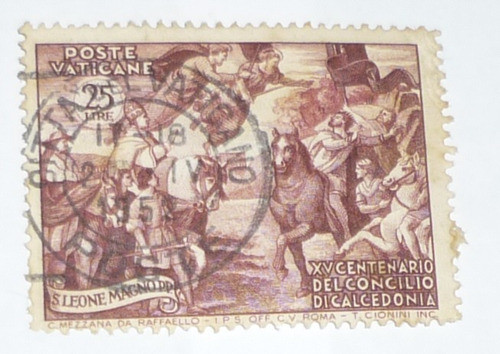 Selo Antigo Vaticano  -  Concilio Di Calcedonia  -  1951 0