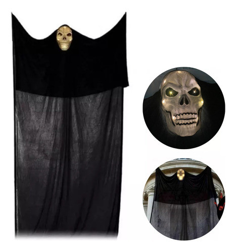 Cortina Fantasma Gigante Decoración Halloween Guirnalda 0