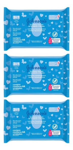 Toallitas Humedas Johnsons De La Cabeza A Los Pies (3 Packs) 0 Toallitas Humedas Johnsons De La Cabeza A Los Pies (3 Packs) 0