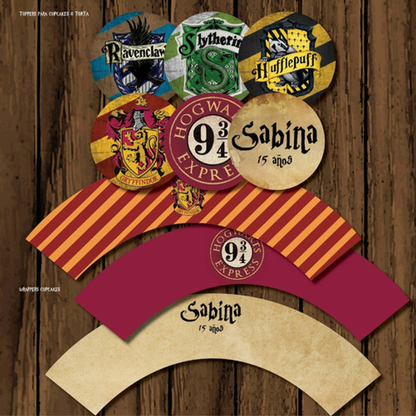 Kit Imprimible Personalizado Harry Potter Deco Y Candy 1