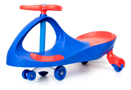 Carrinho Super Car Gira C/ Luz Rodas Unitoys Vermelho/azul 1