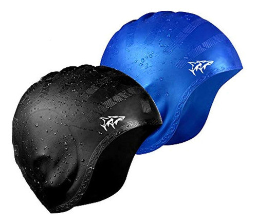 Gorro De Natación Para Cabello Largo, Paquete De 2 0
