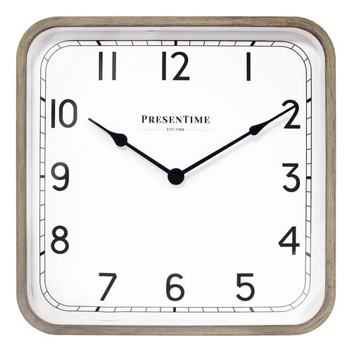 Presentime & Co. Reloj Cuadrado Anton Moderno De 16 Pulgadas 0