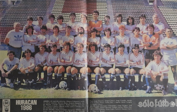 Poster Huracan Año 1986 De La Revista Solo Futbol 0