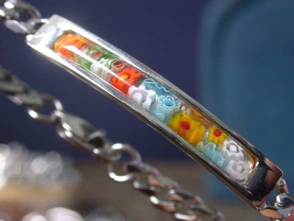 Luli Pulsera Herm Acero Italiano Antialergico Cristal Murano 1 Luli Pulsera Herm Acero Italiano Antialergico Cristal Murano 1