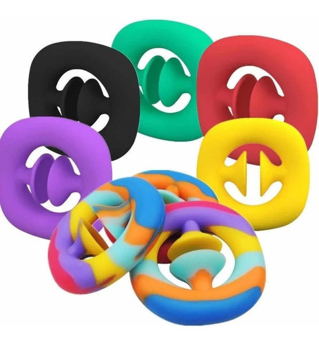 Fidget Toys X 10 Antistress Ansiedad Sensoriales Texturas 1