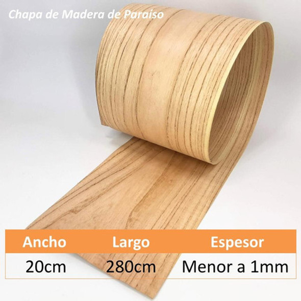 Chapa Xl Anchas Madera Paraíso Largo 2.60 A 3m  1ra Calidad 1