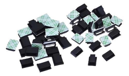 100pcs Adhesivas Clips Gota Abrazadera Cable Tie Portacable 0