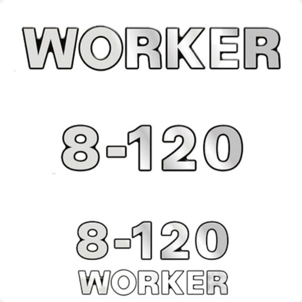 Kit Adesivo Emblema Resinado Volkswagen Worker 8-120 0 Kit Adesivo Emblema Resinado Volkswagen Worker 8-120 0