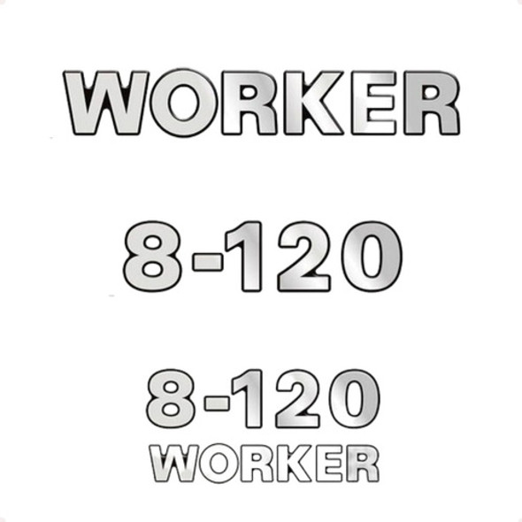 Kit Adesivo Emblema Resinado Volkswagen Worker 8-120 1 Kit Adesivo Emblema Resinado Volkswagen Worker 8-120 1