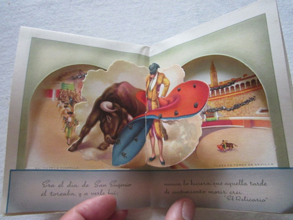 Antigua Postal Española Plegable 1