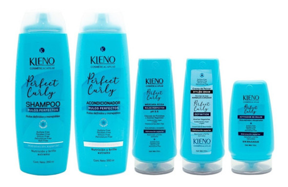 Kleno Perfect Curly Kit Completo Rulos Perfectos Hidratacion 0
