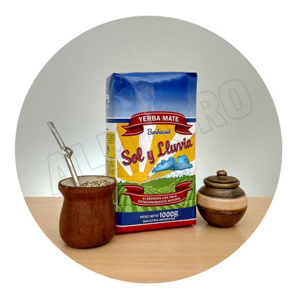 Yerba Mate Sol Y Lluvia 12 Kg (en Paquetes De 1 Kg) Almagro 1