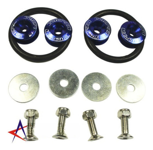 Nuevo Jdmspeed Azul Aluminio Quick Release Guardabarros Para 0