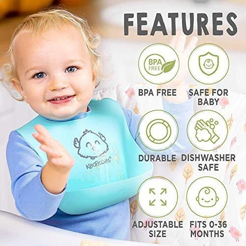 Baberos De Silicona Para Bebes - Babero De Silicona Imperme 1