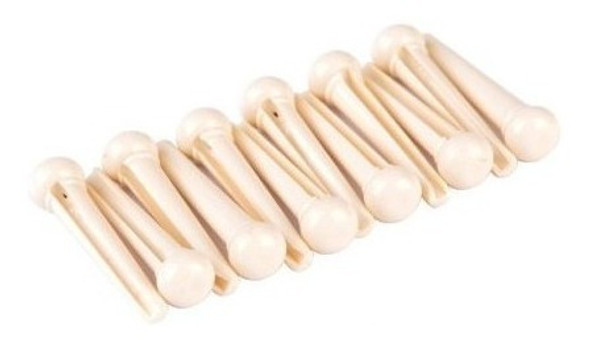 Pin Guitarra Acustica Alice Plastico Blanco X 6 Cuota 0