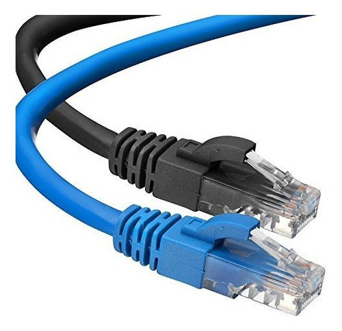 Cables Ethernet Cat6 Azul Y Negro Azul Negro 0
