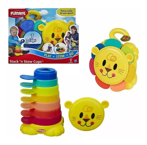 Brinquedo Jogo Playskool Torre Leãozinho De Encaixar B0501 1